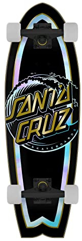 Santa Cruz Skateboards, Shark Cruzer, Holo Wave Dot, komplett Cruiser-skateboard, 22,4 cm (8,8 tum)