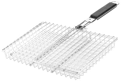 Folpus Barbacoa, cesta para asar pescado, cesta para parrilla, parrilla con Clip, parrilla para fiesta y Camping