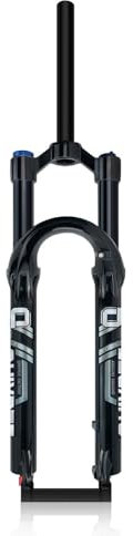 26/27.5/29 Mountainbike Federgabel 120mm Federweg Luftgabel Ultraleicht Fahrradgabel Rebound-Einstellung Straight/Tapered Vorderradgabel Scheibenbremse QR 9x100mm Manual Lockout XC/AM(Black Straight,2