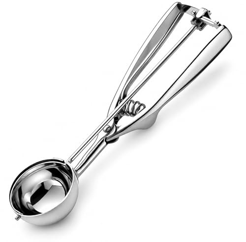(6cm) Ice Cream Scoop, with Trigger,Cookie Scoop,Stainless Steel Ice Cream Scoop,Potato Scoop for Ice Cream, Meatballs, Mellon Balls,Portioning of Muffins, Mashed Potatoes