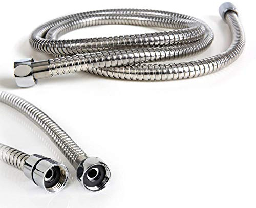 1.5m Quality Stainless Steel Flexible Shower Hose Universal Replacement Chrome Pipe SD90