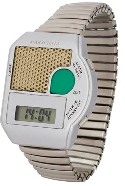 sprechende Armbanduhr , Blindenuhr mit Edelstahlflexarmband