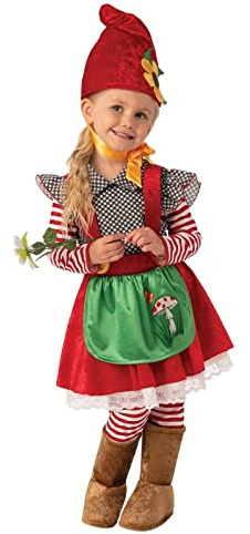 Bristol Novelty Kinder Größe Gartenzwerg Mädchen Kostüm Medium (5-6 Years)