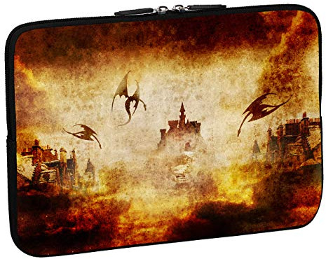Pedea Design surfplatta PC väska 15,6 tum dragon s castle