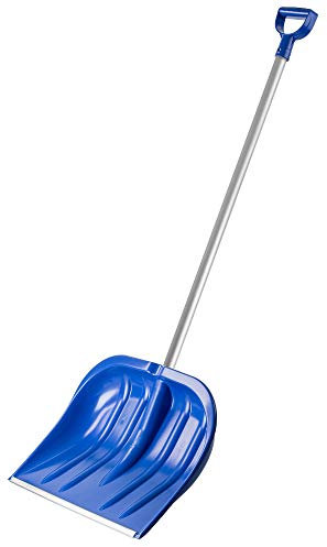 Pala da neve Kadax con manico ergonomico, larghezza delle foglie: 49 cm, foglia di plastica, cambio della neve, pala di neve ideale per piccole e grandi quantità di neve, pupazzi di neve, stalla