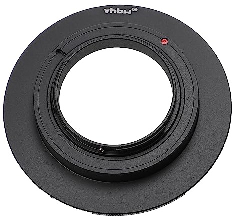 vhbw retro adattatore 72 mm compatibile con fotocamera con attacco micro 4/3 fotocamere, fotocamere digitali - nero opaco