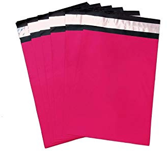 MKLHAVB Express packpåse 100 st rosa självhäftande postpaket, limtätning, postpåsar, kurirförvaring, fraktväskor (färg: 28 x 42 cm)