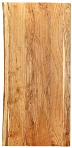 Mogou Badezimmer-Waschtischplatte, Tischplatte, Waschtisch, Badmöbel, Tabletop, Küchenarbeitsplatte, Esstisch, Holzplatte, Massivholz Akazie 118x55x2,5 cm