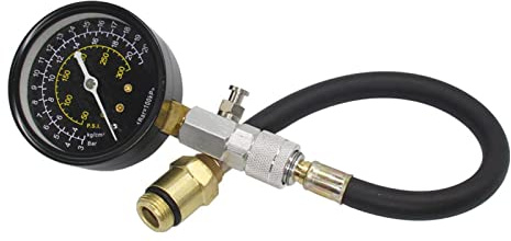 Lecerrot compresión Cilindros - Medidor compresión del Motor Delicado | compresión Motocicleta Herramienta Prueba Cilindro Motor 0-300PSI para Motocicletas
