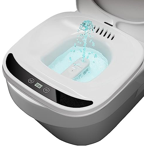 Elektrisches Sitzbad für Toilettensitz, Hämorrhoiden, Postpartum-Pflegeschale, Sitzbäder, Salzwanne für Damen und Herren, Sitzbad, Einweichpfanne, Po-Badebecken, tragbarer Wassersprühstil