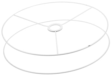 Veemoon Marco De Lámpara Diy Vintage E27 Soporte Metálico Resistente Aro Para Pantallas De Lámparas y Colgantes Diámetro 40cm