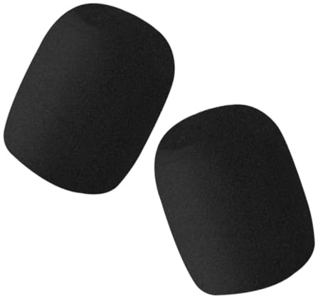 OFFSCH 2 Piezas Fundas Protectoras para Micrófono Paravientos para Micrófonos de Mano Cubiertas para Live Streaming Grabación de Voz Material de Estandar