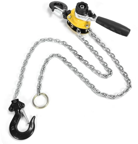 Palan à levier à poulie, mini-cliquet de levage portable avec chaîne de 1,5 m, charge de 250 kg