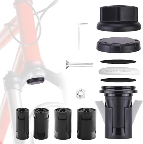 Alriedy Fahrradhalterung Versteckt Gabel,Halterung Fahrrad für AirTag,Diebstahlschutz,wasserdichte,MTB Federgabel GPS-Tracker,Passend für Gabel-Innendurchmesser 18-30 mm
