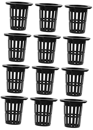 FONDOTIN Paniers de Plantation Hydroponique Lot de 50 en Plastique, Design Simple, Favorisant Une Croissance des Plantes sans Déformation
