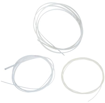 Generisch 3St Ukulele-Zierstreifen Gitarren Dämpfer acoustic guitar e ukulele guitar accessories Bindestreifen reparieren Randeinlage für Akustikgitarre DIY Randstreifen Zelluloid Weiß