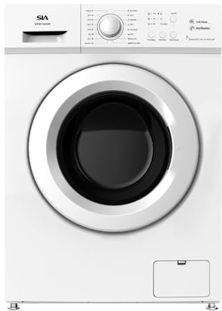 SIA SWM72200W/A 7kg Freestanding Washing Machine, A Energy Rating, 1200RPM Spin Speed, 16 Pre-set Programmes, Child Lock, White, 2 Years Parts and Labour Guarantee