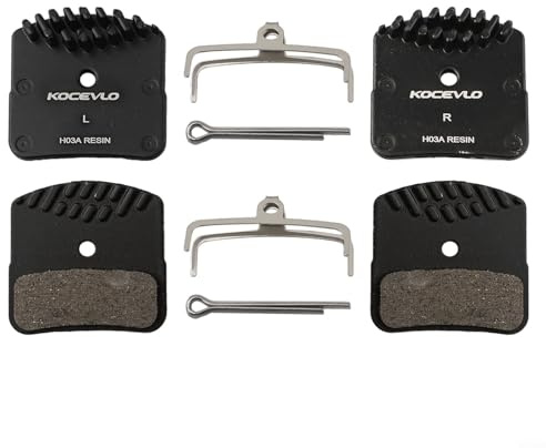 H03A - Set di pastiglie freno a disco per bicicletta, con design a quattro pistoni; ideale per varie applicazioni (2 paia)