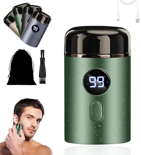 Easy Trim Rasoir, Mini Rasoir éLectrique Pour Hommes, Easy Trim Rasoir Partie Intime, Mini Rasoir Electrique Homme, Lavable, Sans Fil, Usb, Pour Voyage, Humide Et Sec, Pour Hommes Et Femmes (Vert)
