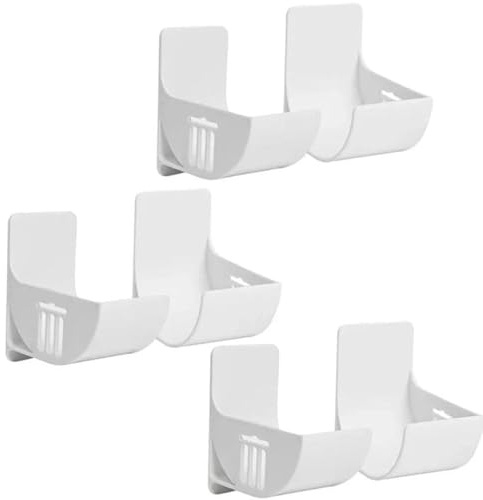 Joyan Lot de 6 Support Poubelle Mural, Porte Sac, Armoire Cuisine Rangement Film Alimentaire