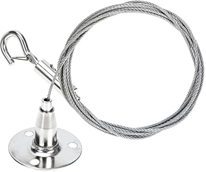 DIYEAH Wire Rope Hanging Code Picture Hooks and 2m Stainless Steel Wire Rope Bracket for Acrylic Board Signage Hanging Accessories