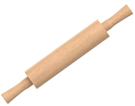Revolving Wooden Rolling Pin | Traditional Roti Belan | Premium Wood Dough Roller for Chapati, Pastry, Pizza, Cookies & Bread Baking | Essential Kitchen Tool