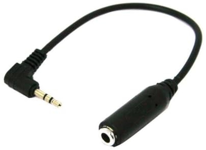 Straße Tech Câble Adaptateur Audio Jack 2.5 mm Mâle vers 3.5 mm Femelle – Sortie Casque – Mono ou Stéréo – 17 cm – Compatible Appareils avec Prise Jack 2.5 mm