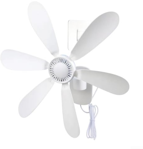 Autilyshop Ventilatore da parete silenzioso e portatile 5 V USB per campeggio, camper, bagno, cucina, circolazione dell'aria silenziosa, 41,9 cm