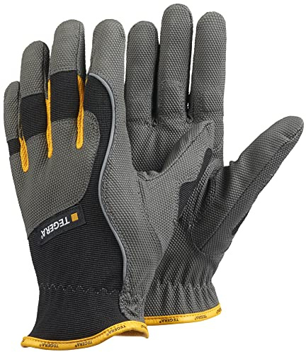 Ejendals Handschuh Tegera 9125 aus Synthetikleder, Größe 8, 1 Stück, grau/schwarz/gelb, 9125-8