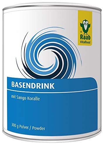 Raab Vitalfood Basen-Drink, Basen-Pulver mit Mineralstoffen und Sango-Koralle, basische Ernährung, Säure-Basen-Haushalt, Balance, mit Calcium, Kalium und Magnesium, 1er Pack (300 g)