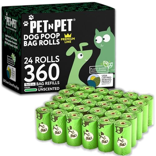 PET N PET Premium Hundekotbeutel, 360 Stück, 24 Rollen kotbeutel