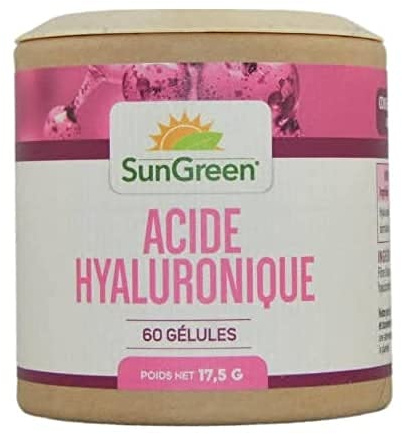 Acide Hyaluronique - 60 gélules végétales de 60 mg | Format Gélule | Complément Alimentaire | Vegan | Fabriqué en France
