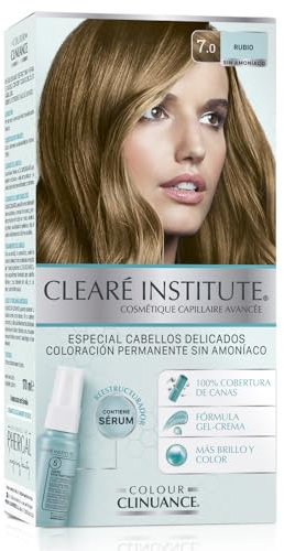 Colour Clinuance |Haarfärbemittel für empfindliches Haar | Dauerhafte Färbung ohne Ammoniak Mehr Glanz | Intensive Farbe | 100% ige Deckung | 7.0 Blond | Dermatologisch getestet