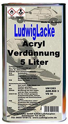 Diluant acrylique court 5 l