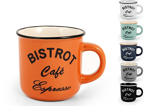 Home Grès 6 tasses à café en stoneware bistrot sans plaque cc120