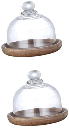 UPKOCH 6 Ensembles Décorations De Bougies Centrales À Chocolat X Apéritifs Décoration De Serveur Cuake Biscuit De Mariée Servant des Biscuits Gâteau Desserts en Bois pour