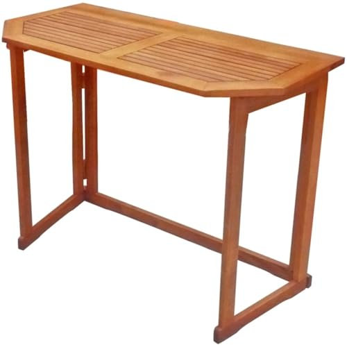 möbelando Balkonhängetisch >Santa Fe< in braun/holzoptik - 50x75x100 (BxHxT)