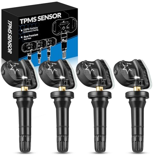 SZKAIDAG TPMS Sensor for:-GMC Terrain Sierra Savana Yukon, for:-Chevy Silverado Tahoe Equinox Impala Express Suburban Traverse, Tire Pressure Sensors 315Mhz, 13598771 (4Pack Premium Pre-Programmed)