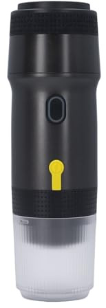 Luqeeg Portátil, Eléctrica 3 en 1 20 Bares Calentamiento Rápido Espresso Eléctrica Máquina de Café con Carga USB para Camping, Viajes, Senderismo