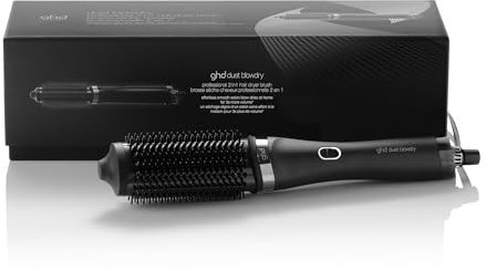 ghd - Brosse soufflante ghd Duet Blowdry - Brosse 2-en-1 (Noir) - Sèche et coiffage sans dommage - 3x plus de volume sans frisottis - Brushing facile à la maison - Utilisation sur cheveux mouillés