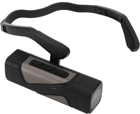 Jectse Caméra Vidéo 4K, Caméscope monté sur la Tête WiF, Caméra Portable Anti-secouement 60 FPS avec Grand Angle de 130 °, Batterie Rechargeable Intégrée de 1600 MAh