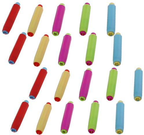GZWZH 20 clip per gesso in plastica, 5 colori, senza sporcare le mani, strumenti didattici, set di clip regolabili per lavagna da disegno, ufficio, insegnamento, riunioni, discussioni