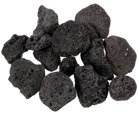 Yardenfun Rocas Volcánicas Naturales Negras Piedra Para Decoración De Jardín Para Peceras Rocas Para Acuarios Para Plantas y Jardinería