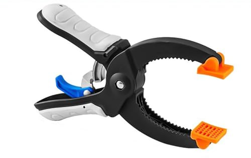 Spring Clamps Heavy Duty 6/8inch Large Clamps for Jaw Opening for Gluing Clamping Securing Woodworking Rubber Grip Handle