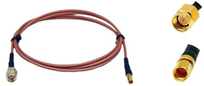 Cavo RG316 da spina maschio SMA a connettore jack femmina SSMC, cavi coassiali RF a spirale da 50 ohm(30CM)