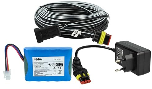 vhbw 1x Alimentation, 1x Batterie 3000 mAh, 1x Câble Basse Tension 30 m Remplacement pour 5931636-01 pour Tondeuse à Gazon
