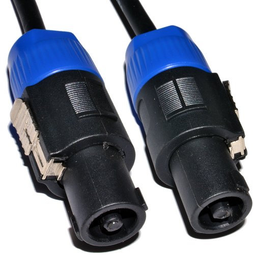 kenable HQ PA System Lautsprecher Anschlusskabel SPK Kabel Mit Sicherungslasche Ende 3 m 10ft [3 Meter/3m]