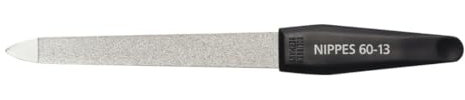 nippes Solingen SaphirNagelfeile Vernickelter Stahl 13 cm Für Pediküre Maniküre Nagelfeile Klein Zum Kürzen und Feilen der Nägel Made in Germany, Silber, 1 stück