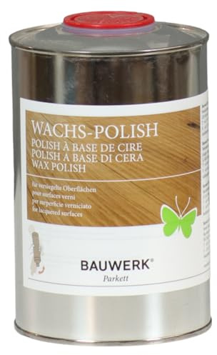 HPS® Bauwerk Wachs Polish 1lt + Auftragsvlies für versiegeltes Parkett