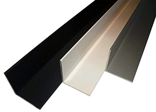 B&T Metall angolo di alluminio verniciato a polvere, 50 x 30 x 2 mm, profilo angolare antracite RAL 7016, lunghezza di 190 cm